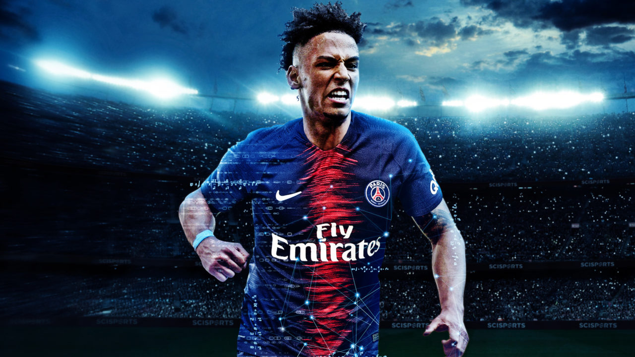 Visualisation of Kehrer with data points at Paris Saint Germain in a stadium at night