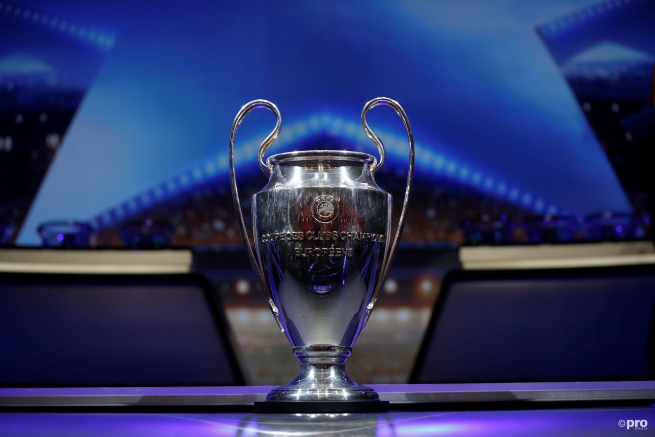 Image of Champions League Cup at the CL draw