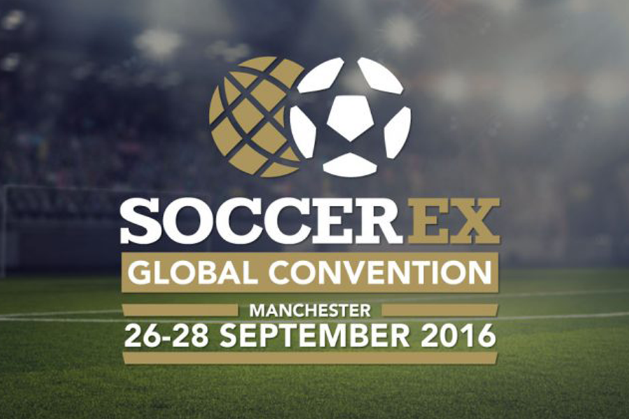 Visualization of SciSports at SoccerEx with stadium in the background