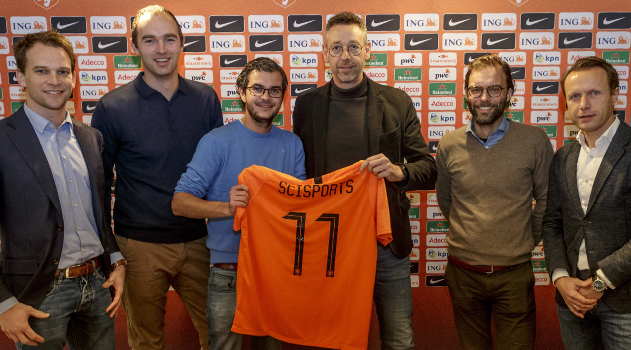 SciSports employees with the Royal Dutch Football Federation (KNVB)