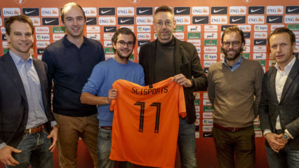 SciSports employees with the Royal Dutch Football Federation (KNVB)