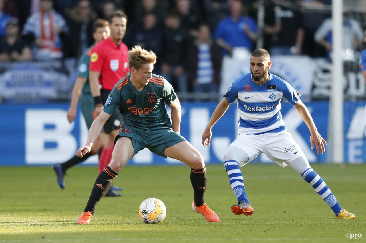 Visualization of Frenkie de Jong at AFC Ajax